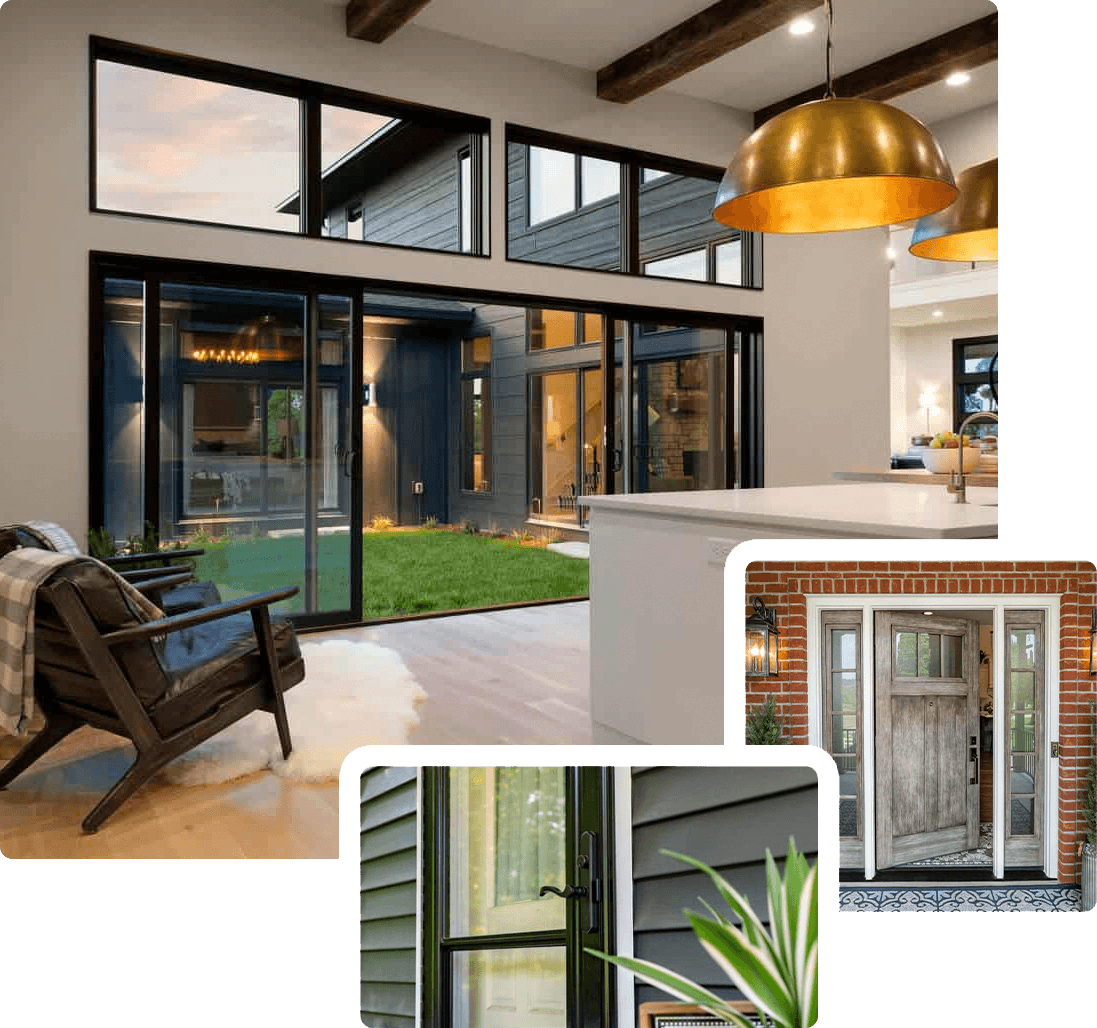 Renewal by Andersen patio doors opening onto a backyard