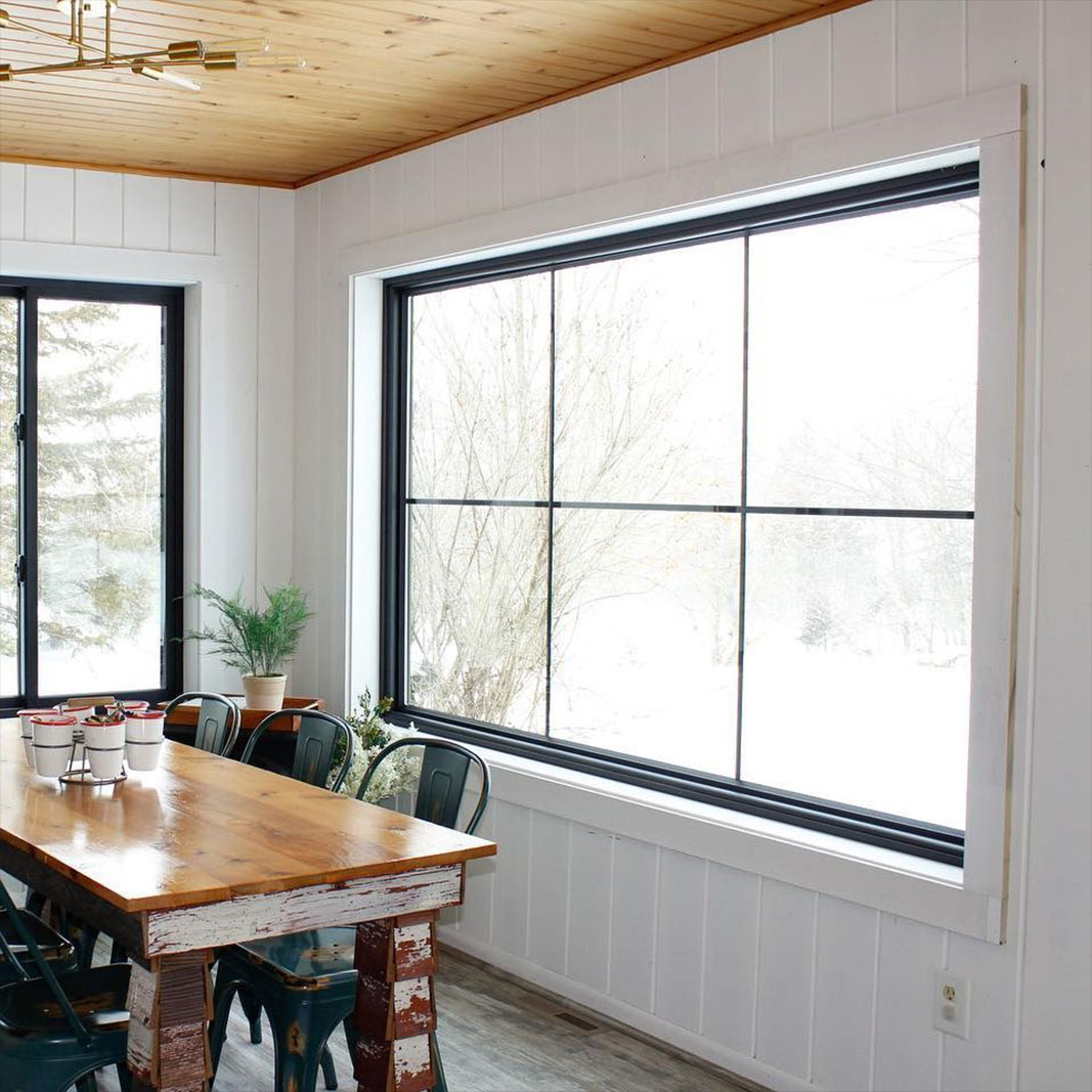 Picture window installation
