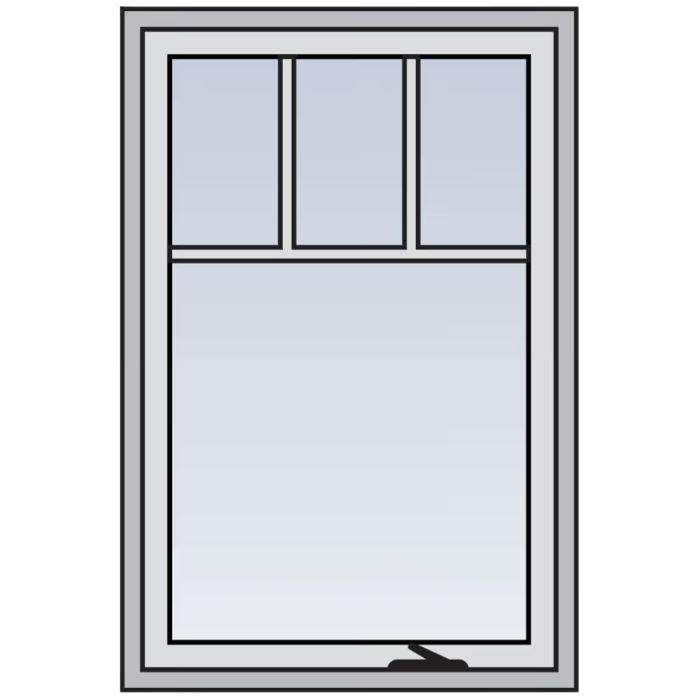Fractional grille pattern