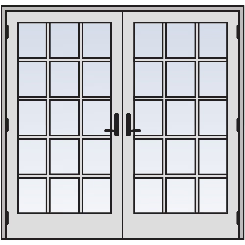 Colonial grille pattern on an Andersen patio door