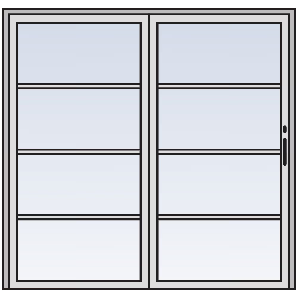 Equal Light grille pattern on an Andersen patio door