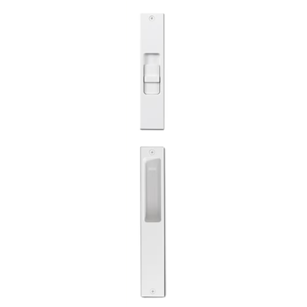 Flush patio door hardware