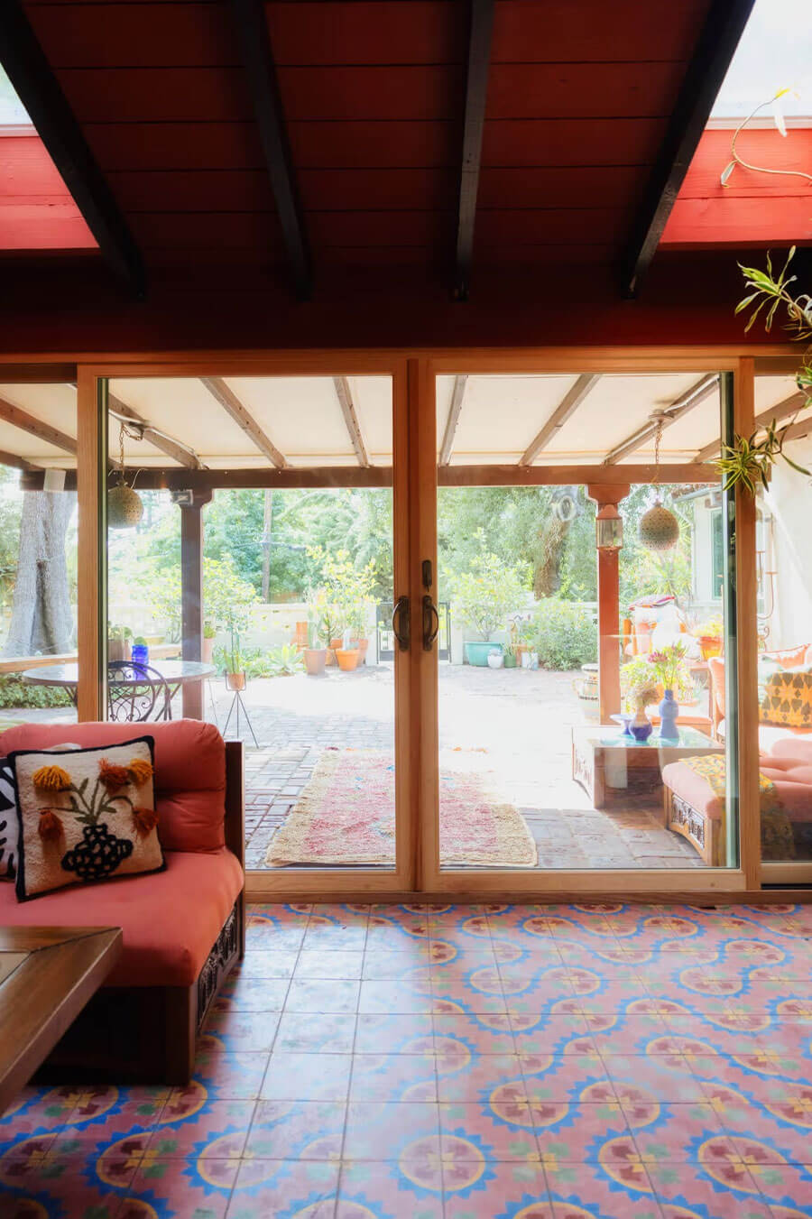 Andersen patio door in a home