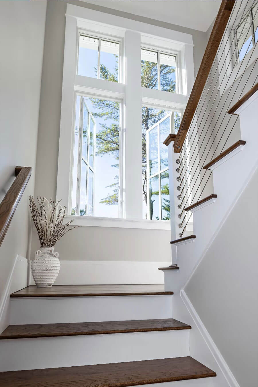 Casement window in a home